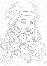 Leonardo Da Vinci Coloring Page Leonardo Da Vinci Leonardo Coloring Pages