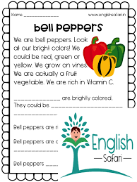 Reading Comprehension For Vegetables Reading Comprehension Practice Reading Comprehension Comprehension Exercises