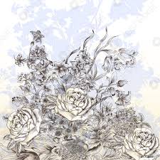 Oltre alle medaglie assegnate ai. Bellissimo Vettore Disegnato A Mano Mazzo Di Fiori Nel Cesto Vettore Stock Crushpixel