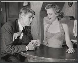 Replacement actors Kent Smith and Barbara Baxley in the stage production  Bus Stop