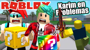 Roblox es una plataforma en línea que permite a los usuarios crear sus propios mundos virtuales. Karim En Problemas Epicos Lucky Blocks En Roblox Juegos Roblox Karim Juega Youtube