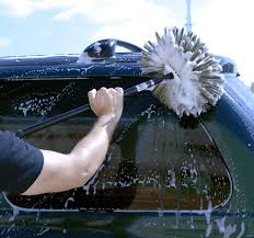 Boar S Hair Car Wash Brush And Telescopic Handle Long Reach Car Shampoo Brush Boar Hair Bristles