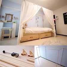 天蓋 天蓋ベッド イレクターパイプ レオパレス レオパレス21 などのインテリア実例 2016 10 13 18 15 06 roomclip ルームクリップ 天蓋ベッド インテリア ベッド diy