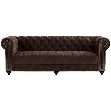 Seating area is 68 wide x 27 deep x 18 1/4 high from the floor. Jules 90 W Chocolate Brown Velvet Tufted Chesterfield Sofa 58j03 Lamps Plus