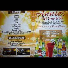 Annie S Roti Shop Amp Bar Best Caribbean Roti In Orlando