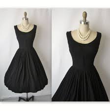 50 S Cocktail Dress Vintage 1950 S Black By Thevintagestudio Vintage Black Cocktail Dress Black Cocktail Dress Cocktail Dress Vintage