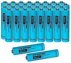Best match hottest newest rating price. Amazon Com Icr10440 Aaa 350mah 3 7v Li Ion Rechargeable Battery 50pc Health Personal Care