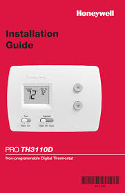 Wrap bare end of wire with electrical tape. Honeywell Pro Th3110d Installation Manual Pdf Download Manualslib
