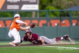 The mississippi state and texas longhorns baseball teams meet in the 2021 college world series on sunday, june 20. A M Texas Baseball To Reignite Rivalry On Tuesday Sports Thebatt Com