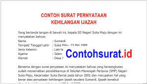 Justeru, pihak polis telah mengkategorikan kes tersebut sebagai jenayah kecurian. Contoh Surat Pernyataan Kehilangan Ijazah Dari Kepala Sekolah Kepala Sekolah Sekolah Surat