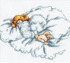 Rto Baby W Rabbit And Teddy Bear Ii Cross Stitch Kit M159 Baby Cross Stitch Patterns Cross Stitch Baby Cross Stitch Angels
