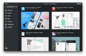 free resume templates for mac