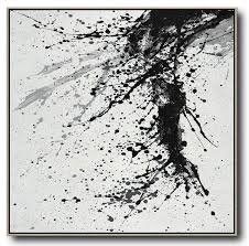(i even made some of my own.) i like pretty much all of it, but there's something about this one that. Large Abstract Painting Canvas Art Minimalist Drip Painting On Canvas Black White Grey Abstract Art Decor