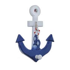 A clothes hanger, coat hanger, or coathanger, is a hanging device in the shape/contour of: Winomo Wood Anchors Wall Hooks Coat Hook Hanging Decoration Nautical Decor Buy Online In Dominica At Dominica Desertcart Com Productid 51957132