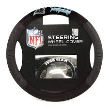 Protect your wheel and customize your ride with a. Nfl Carolina Panthers Poly Suede Steering Wheel Cover