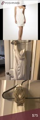 Cache One Shoulder White Cocktail Dress Dresses Clothes Design