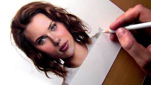 Drawing Scarlett Johansson Colored Pencils Portrait Paintingtube