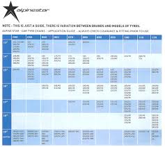 Alpine Star Snow Chains Size 080 120 Complete Outdoors Nz