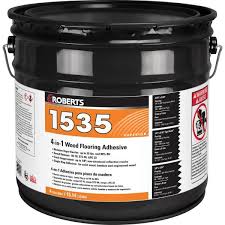 This super strong glue is one of few that has an installation warranty, when used in bostik also manufactures their own brand of adhesive remover that is specifically designed to remove the glue. Roberts 4 Gal Premium 4 In 1 Wood Flooring Urethane Adhesive R1535 4 The Home Depot