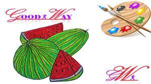 طريقة رسم وتلوين بطيخ او جح او حبحب او رقي how to draw a watermelon cards enamel pins