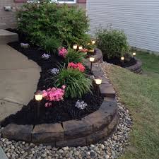 Landscape Ideas For The Side Of Your Home We Installed Belgian Block Curbing Planting Bla Landscaping With Rocks Front Yard Landscaping Outdoor Garden Decor