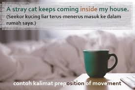 Preposition adalah kata depan, kata perangkai, preposisi. Preposition Of Movement Pengertian Dan Contoh Kalimat Bahasa Inggris