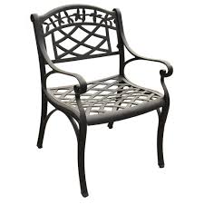Crosley Sedona Black Cast Aluminum Outdoor Dining Chair 2 Pack Co6101 Bk The Home Depot In 2020 Outdoor Dining Chairs Outdoor Armchair Metal Armchair