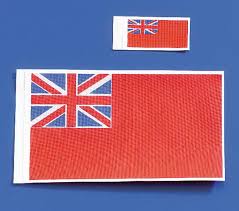 A pine tree and red color. Flagge England 40x20 Mm 2 Flaggen Schiffsbeschlage Schiffe Boote