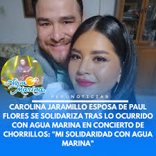 Mi solidaridad" 💔🥺 Carolina Jaramillo esposa de Paul Flores el Russo se  solidariza tras lo ocurrido con Agua Marina en concierto de Chorrillos. Mi  solidaridad con Agua Marina Hoy alzo mi voz