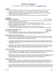 bcg resume sample