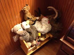 My Daughter S Old Baby Cradle Hand Made By My Dad Inside Are Stuffed Animals For The Puppies To Play With 1 Each Santee Baby Cradle Santee Salvation Army