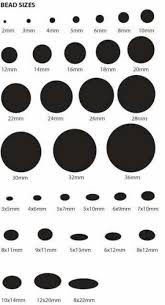 bead size chart helpfull tool to see how large beads you