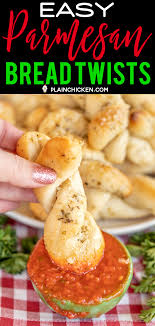 Easy Parmesan Bread Twists Made With Refrigerated Pizza Dough Tastes Just Like Domino S Parmesan Bread Bread Twists Refrigerated Pizza Dough Parmesan Bread