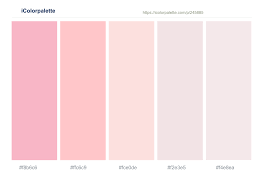 Analogous color combinations are two to five colors that sit beside each other on the color wheel. Illusion Pink Cinderella Bizarre Soft Peach Color Scheme Icolorpalette