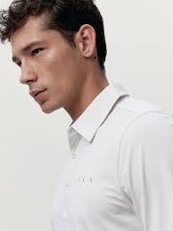 Sidney T-shirt Polo in White Chalk