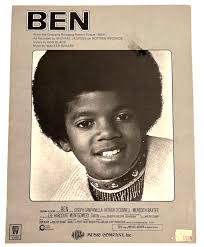 MICHAEL JACKSON ~ BEN ~ ORIGINAL SHEET MUSIC