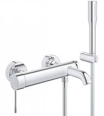 Le mitigeur est le robinet le plus utilisé dans nos cuisines et nos salles de bain. Mitigeur Mural Grohe Essence Bain Douche Avec Douchette Support Flexible