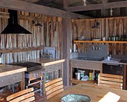 rustic backyard outdoor kitchen design