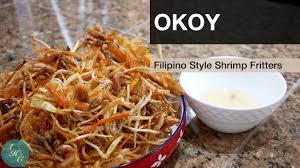 How To Make Okoy Ukoy Filipino Style Shrimp Fritters Shrimp Fritters Fritters Recipes