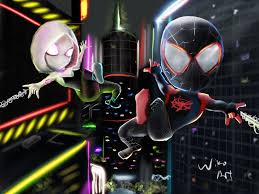 Set as background wallpaper or just save it to your photo, image, picture gallery album collection. Into The Spiderverse Miles Morales And Gwen Stacy 1927297 Hd Wallpaper Backgrounds Download