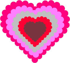 Free Svg Files Nested Scallop Heart Free Svg File Free Svg Coloring Journal Hearts Free