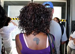 African landscape in map of africa. 64 African Tattoos For Back