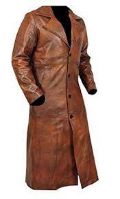 Pinnscl Leather Brown Leather Long Trench Coat Long Trench Coat Mens Mens Leather Coats Long Trench Coat