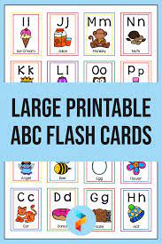 A child is taught letters of the alphabet before they learn basic . 10 Best Large Printable Abc Flash Cards Printablee Com