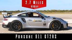 The gt2 rs was unveiled at the goodwood festival of speed in the u.k. 2018 Porsche 911 Gt2 Rs Top Speed Test Youtube