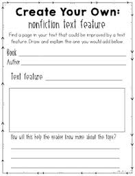 Free Nonfiction Text Features Graphic Organizers