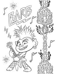 Trolls coloring pages contain all top characters, including branch, bridget, chef, king peppy, dj suki, biggie, cooper, bergens, and of course, the main character poppy. Free Trolls World Tour Coloring Pages And Printable Activities