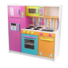 Little chefs can pretend they're making dinner on the stove or in the. Kidkraft 53100 Deluxe Big And Bright Wooden Pretend Play Toy Kitchen For Kids Multicolor For Sale Online Ebay