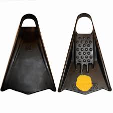 mike stewart viper bodyboard fins black yellow dot stiff flex