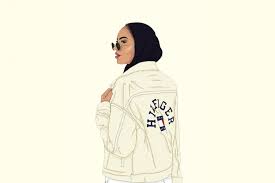 Gambar wanita berhijab sedih dari samping. 9 Ilustrasi Ini Gambarkan Masalah Yang Dihadapi Perempuan Berhijab